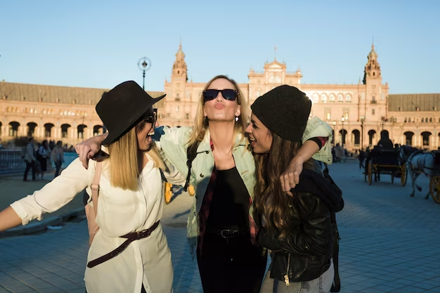 Young adults enjoying the vibrant nightlife of Florence